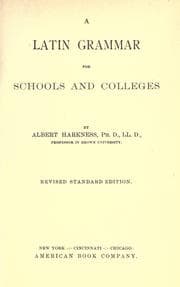 Tapa de A Latin grammar for schools and colleges