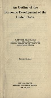 Tapa de An outline of the economic development of the United States