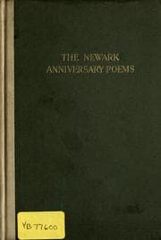 Tapa de The Newark anniversary poems