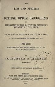 Tapa de The rise and progress of British opium smuggling