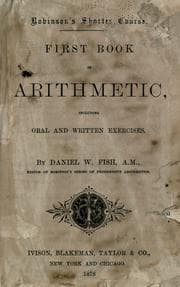 Tapa de First book in arithmetic