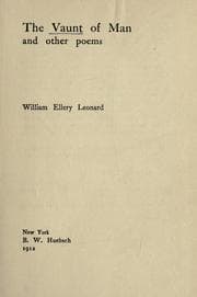 Tapa de The Vaunt Of Man And Other Poems