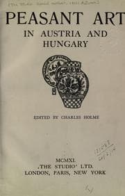Tapa de Peasant art in Austria and Hungary