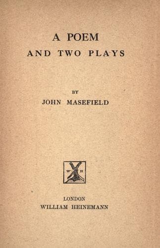 Tapa de A poem and two plays