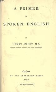Tapa de A primer of spoken English