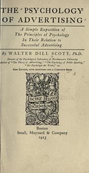 Tapa de The psychology of advertising