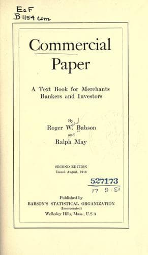 Tapa de Commercial paper