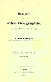 Tapa de Handbuch der alten Geographie