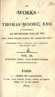 Tapa de The works of Thomas Moore