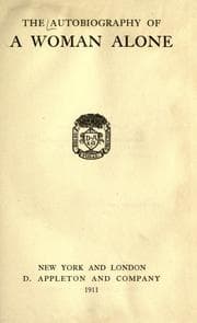 Tapa de The Autobiography of a woman alone