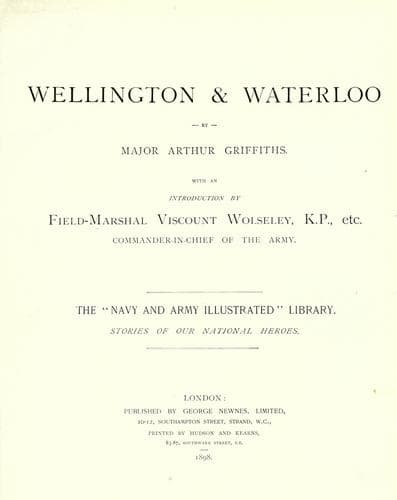Tapa de Wellington & Waterloo