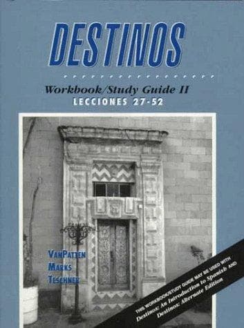 Tapa de Destinos: Workbook/Study Guide II