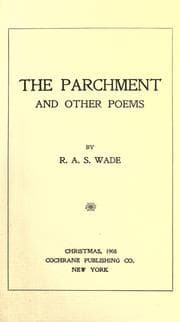 Tapa de The parchment and other poems
