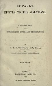 Tapa de St. Paul's Epistle to the Galatians