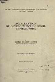 Tapa de Acceleration of development in fossil Cephalopoda