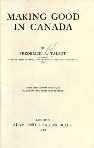 Tapa de Making good in Canada