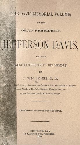 Tapa de The Davis memorial volume
