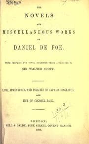 Tapa de Novels and miscellaneous works