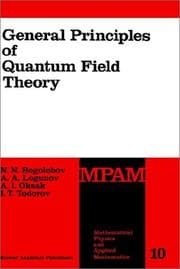 Tapa de General principles of quantum field theory