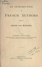 Tapa de An introduction to French authors