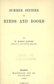 Tapa de Summer studies of birds and books