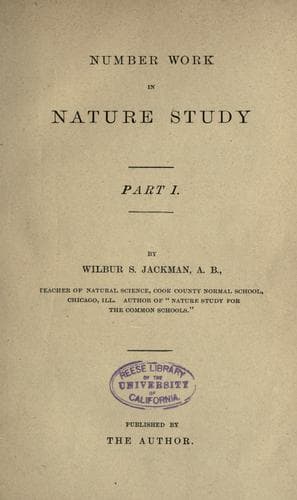 Tapa de Number work in nature study, part 1