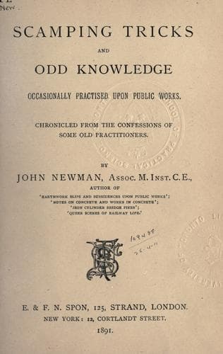 Tapa de Scamping tricks and odd knowledge