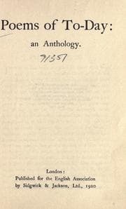Tapa de Poems of today