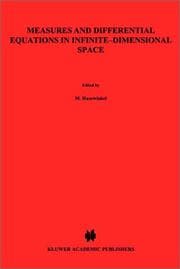 Tapa de Measures and differential equations in infinite-dimensional space