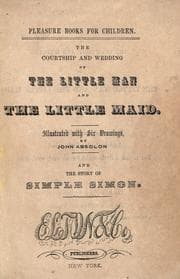 Tapa de The courtship and wedding of the little man and the little maid