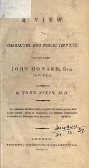 Tapa de A view of the character and public services of the late John Howard