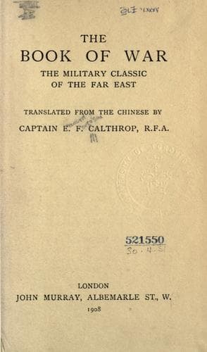 Tapa de The book of war