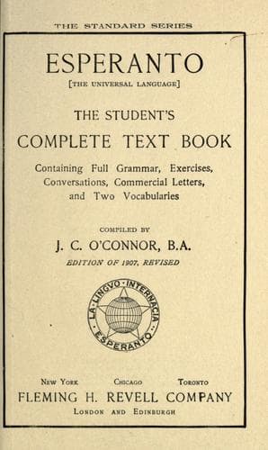 Tapa de Esperanto (The universal language)