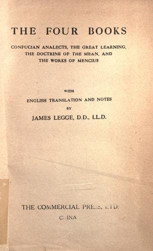Tapa de The four books
