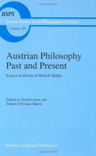 Tapa de Austrian Philosophy Past and Present