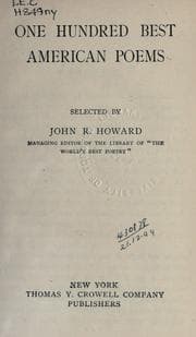 Tapa de One hundred best American poems