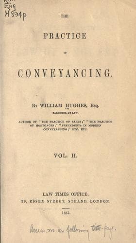 Tapa de The practice of conveyancing