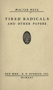 Tapa de Tired radicals, and other papers