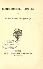 Tapa de James Russell Lowell