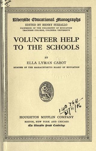 Tapa de Volunteer help to the schools