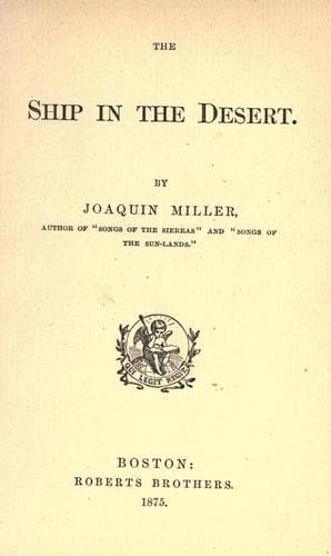 Tapa de The  ship in the desert.