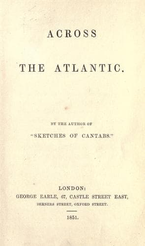 Tapa de Across the Atlantic