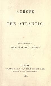 Tapa de Across the Atlantic