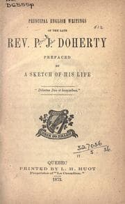 Tapa de Principal English writings