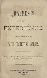 Tapa de Fragments of experience