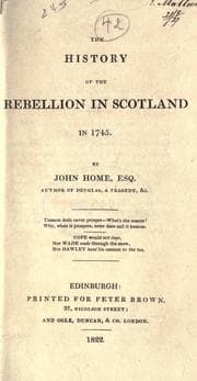 Tapa de The history of the rebellion in Scotland in 1745