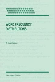 Tapa de Word Frequency Distributions (Text, Speech and Language Technology, Volume 18) (Text, Speech and Language Technology)