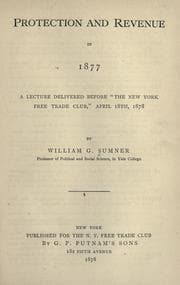 Tapa de Protection and revenue in 1877