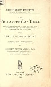 Tapa de The philosophy of Hume