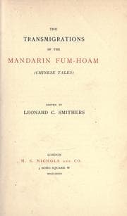 Tapa de The transmigrations of the Mandarin Fum-Hoam (Chinese tales)